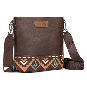 3421 Wrangler Crossbody Purses Cross Over Aztec Shoulder Bag Medium Handbag